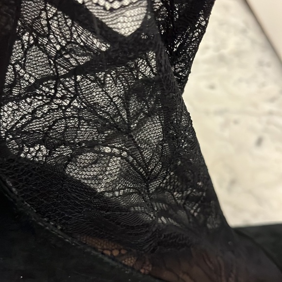 Black Pour La Victoire lace booties - Picture 4 of 6